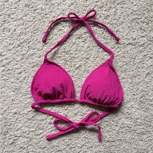 NWOT Abercrombie & Fitch Textured String Triangle Bikini Top